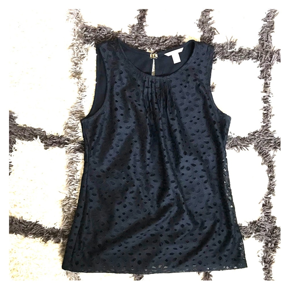 Banana Republic Sleeveless eyelet top